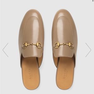 Gucci Brown Princeton Leather Slipper 39.5